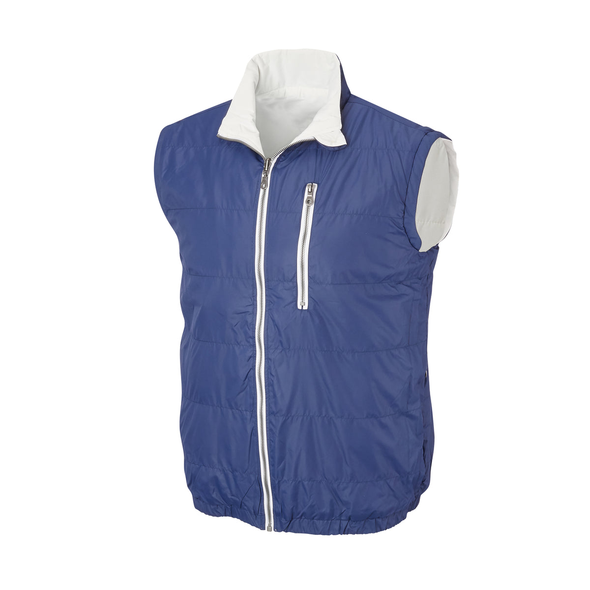 トップス STONE  navy vest THE YELLOWSTONE QUILTED REVERSIBLE VEST - Navy / White