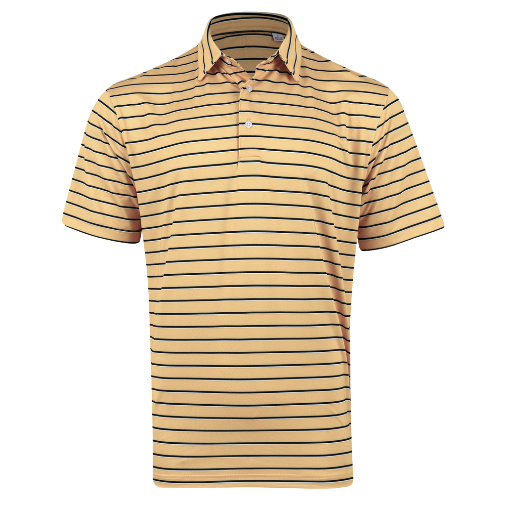 THE BALLARD ECOTEC STRIPE SHORT SLEEVE POLO - Butter 26809