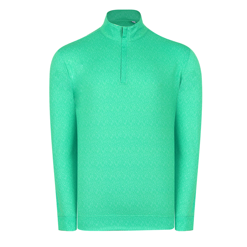 DROP 15 THE FAIRWAY CYPRESS MELANGE HALF ZIP - 46815HZ