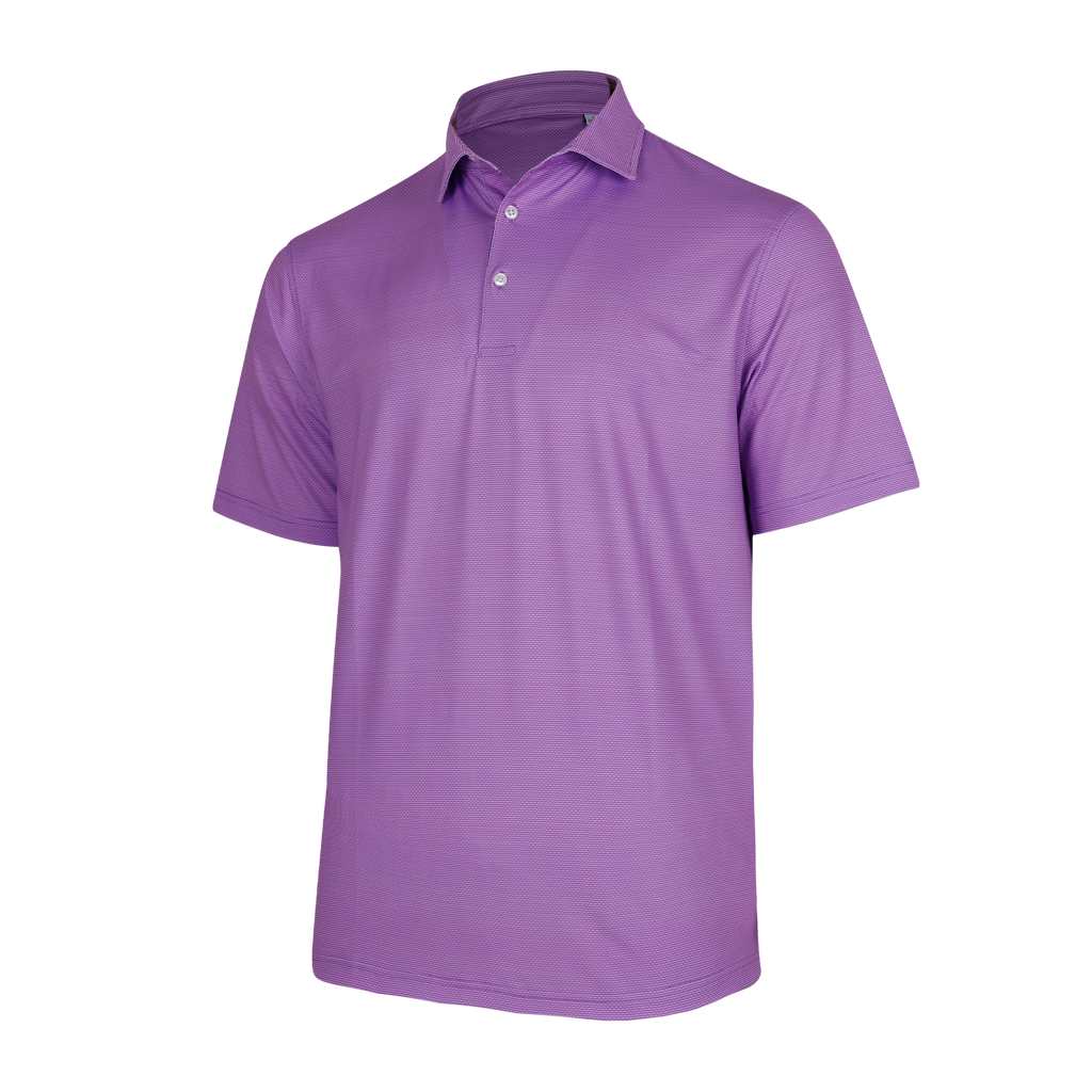 This polo is crafted from breathable Repreve recycled poly sourced