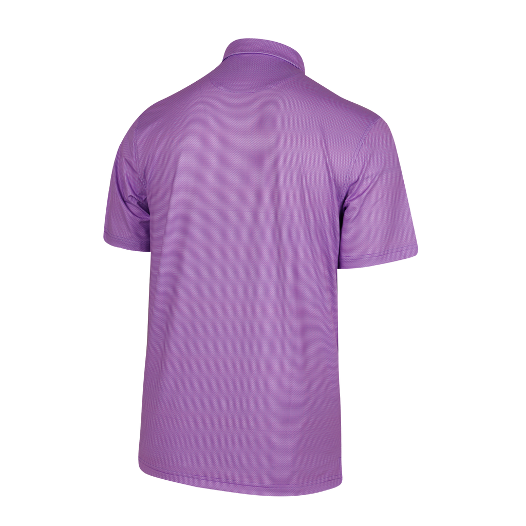 This polo is crafted from breathable Repreve recycled poly sourced