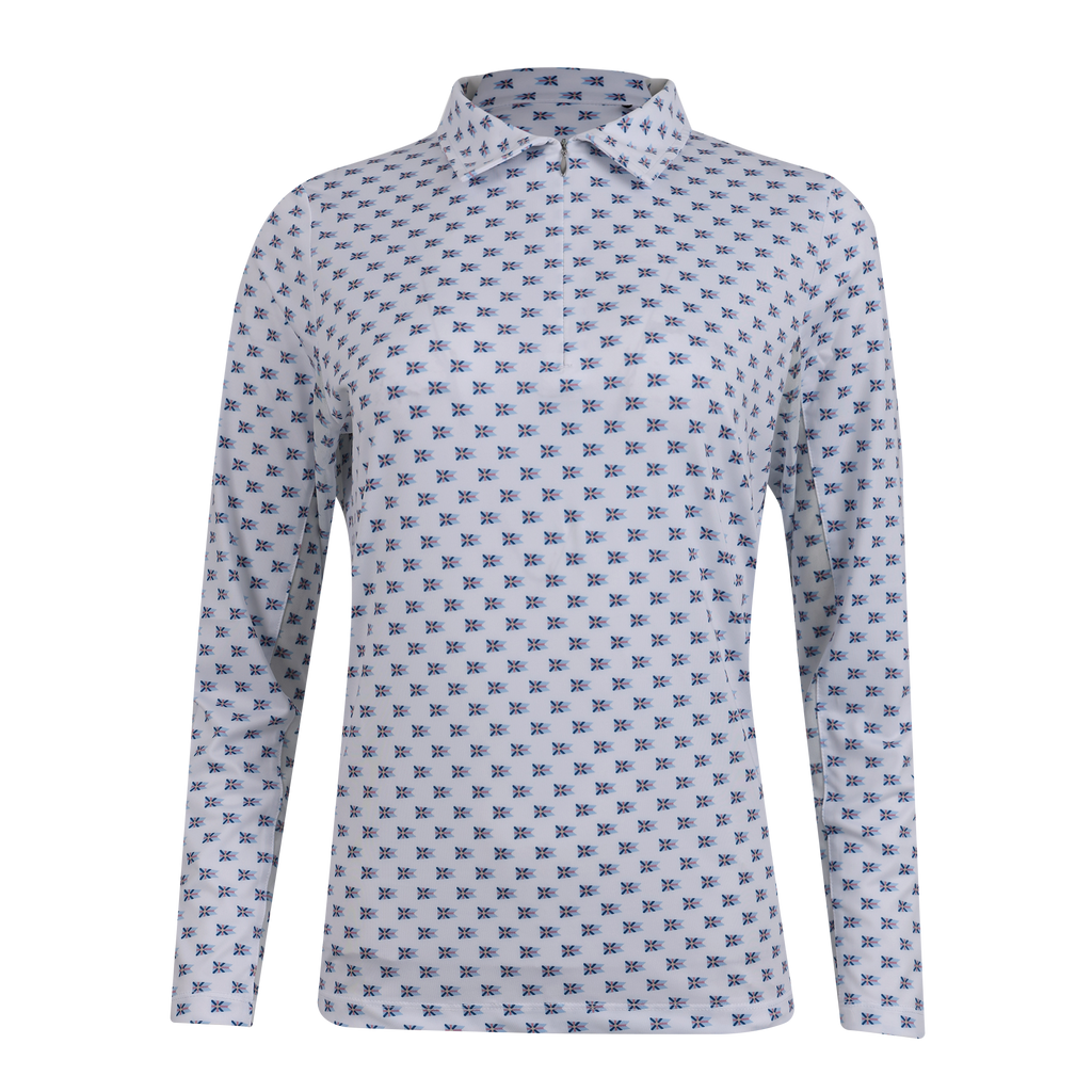 THE WOMENS HERO BURGEE PRINT SUNSHIRT-76809SUNW