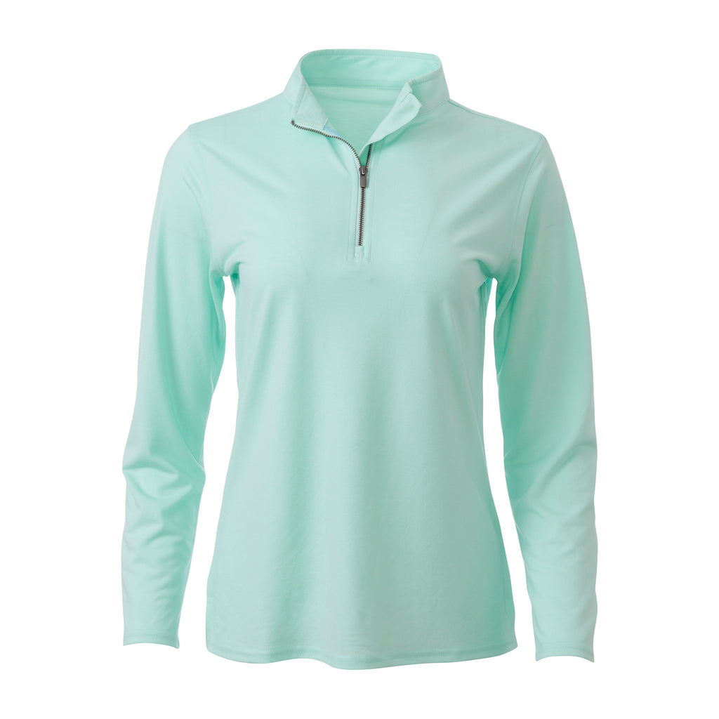 THE WOMEN'S BUTTER STRIPE HALF ZIP - IS12417HZW – FullturnDirect