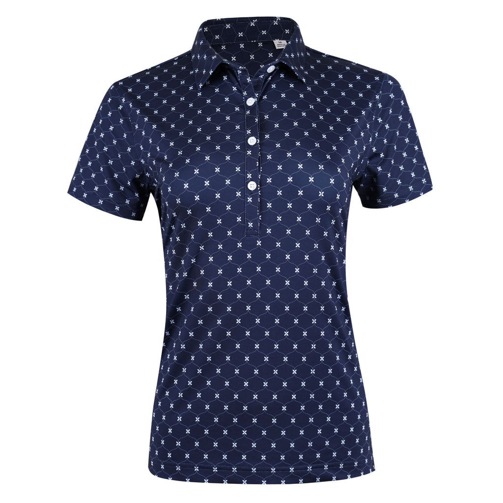 DROP 6 THE WOMEN'S LANAI LINKED FLORAL POLO - IS16803W