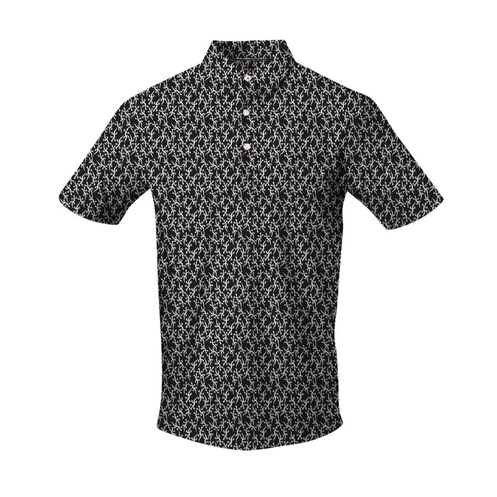 THE LAVA WALKER SHORT SLEEVE POLO - Black 26804
