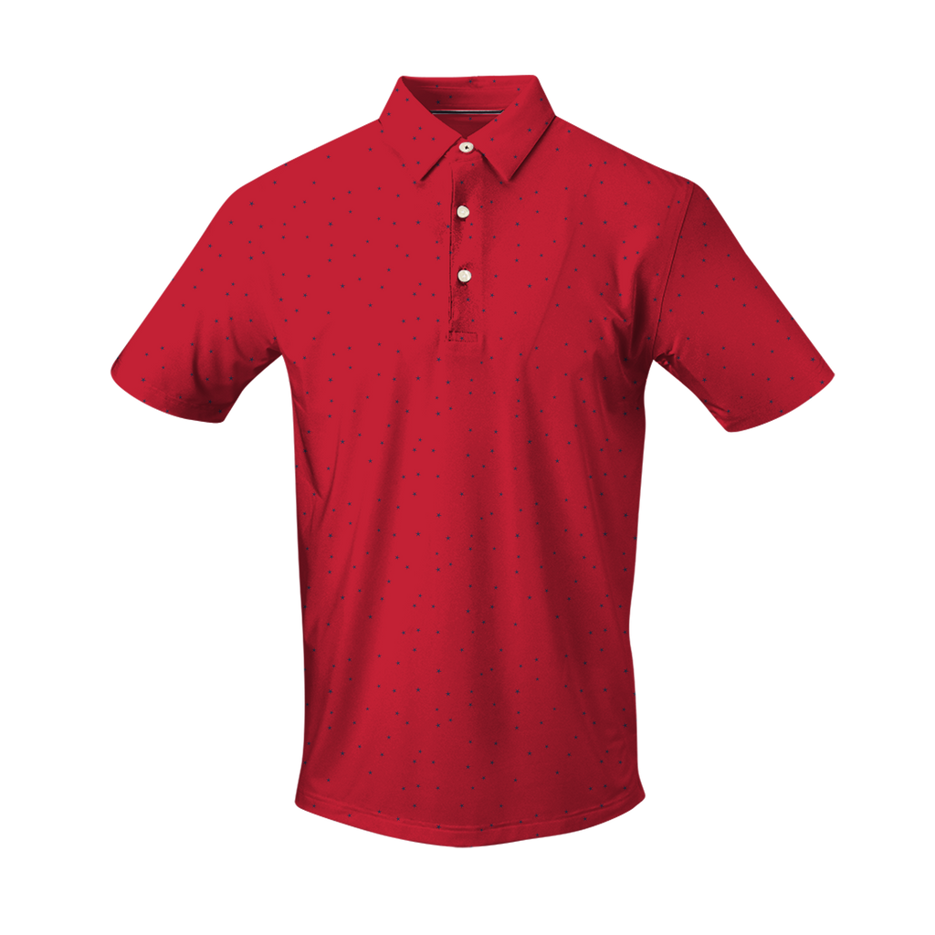 THE STARYNIGHT SHORT SLEEVE POLO - Patriot Red 26806