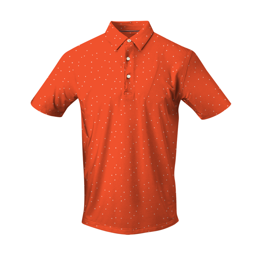 THE STARYNIGHT SHORT SLEEVE POLO - Vibrant Orange 26806