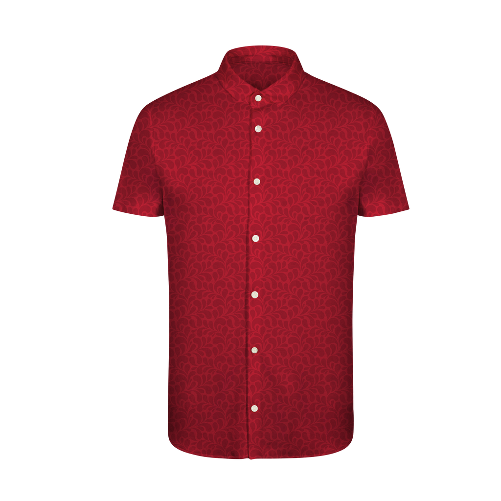THE SPLASH TONAL ECOTEC FULL BUTTON DOWN SHIRT Patriot Red 26887