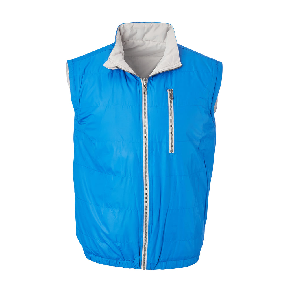 THE YELLOWSTONE QUILTED REVERSIBLE VEST - Nautical/ Cloud 74905V