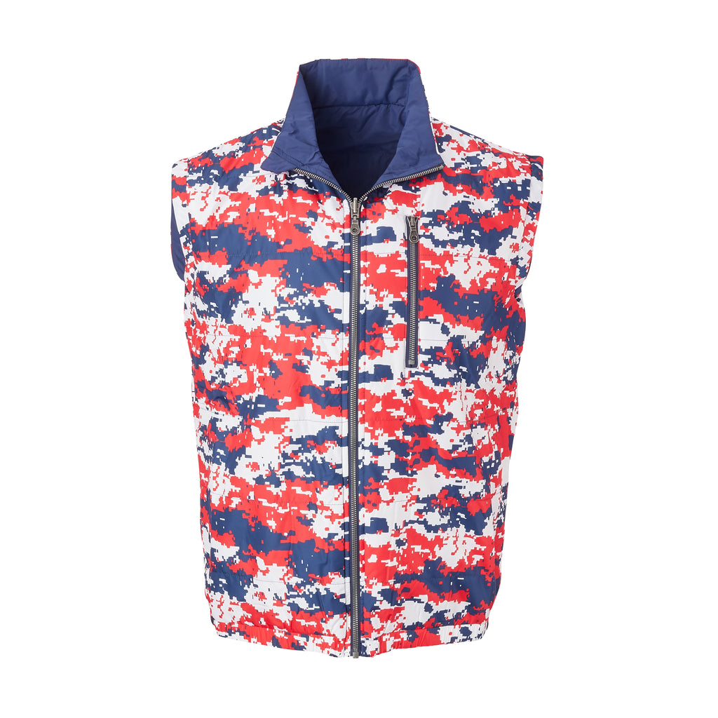 THE YELLOWSTONE QUILTED REVERSIBLE VEST - Old Glory/ Navy 74905V