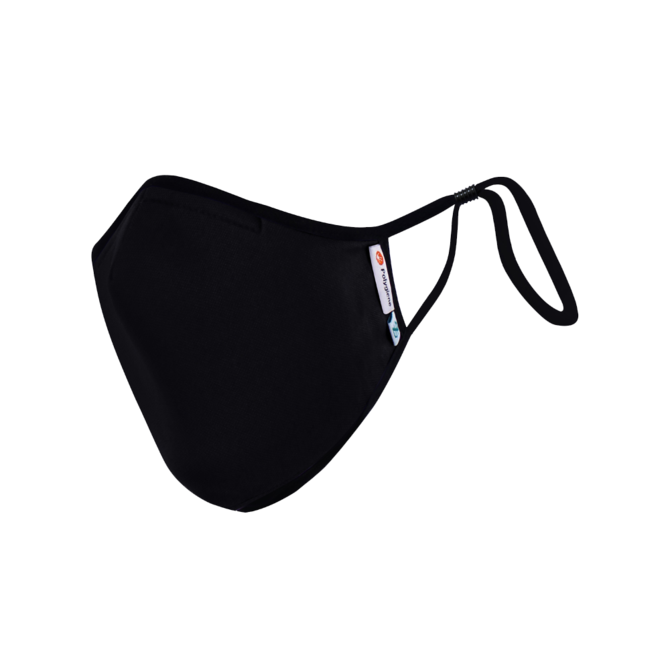 DistanZ Polygiene Health Mask with ﬁlter pocket-Black-3.0 Style MASK20POLYT