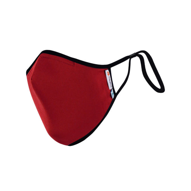 DistanZ Polygiene Health Mask with ﬁlter pocket-Crimson-3.0 Style MASK20POLYT