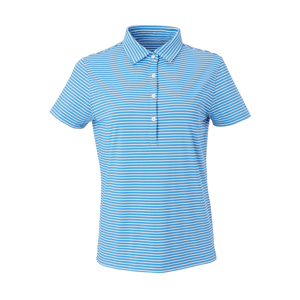 THE WOMEN'S CARMEL STRIPE POLO - Nautical/White IS06809W