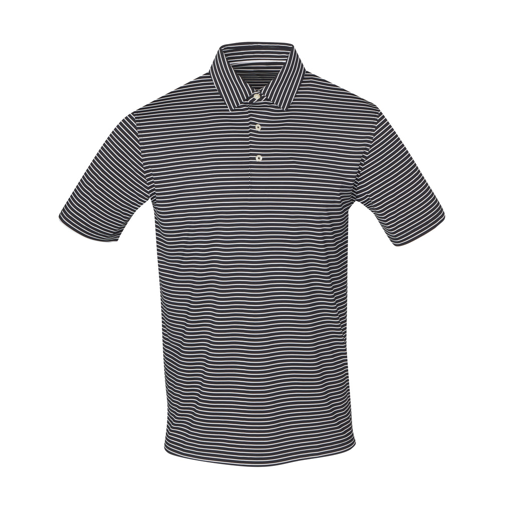 THE CARMEL STRIPE POLO - Black/White IS06809