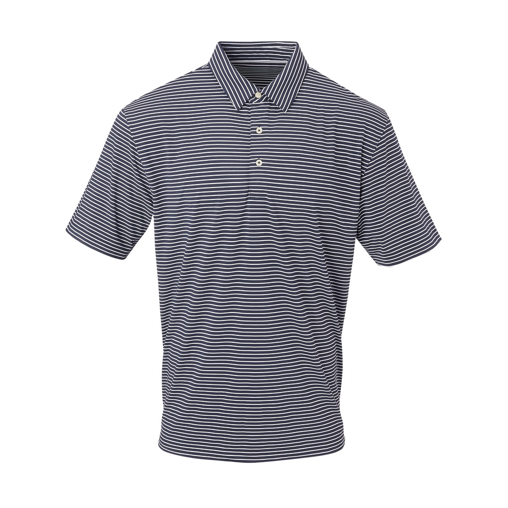 THE CARMEL STRIPE POLO - Navy/White IS06809