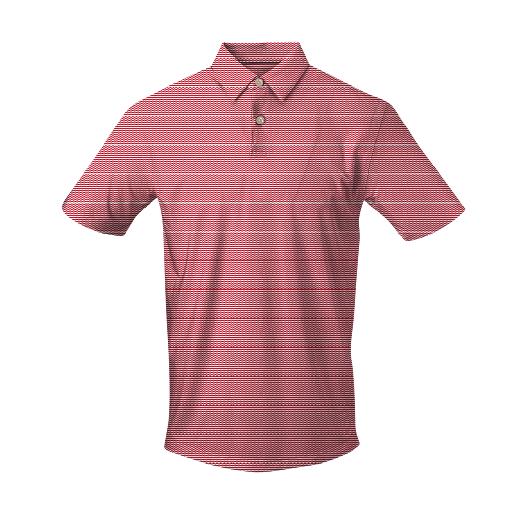 THE BUTTER STRIPE POLO - Patriot Red IS12410