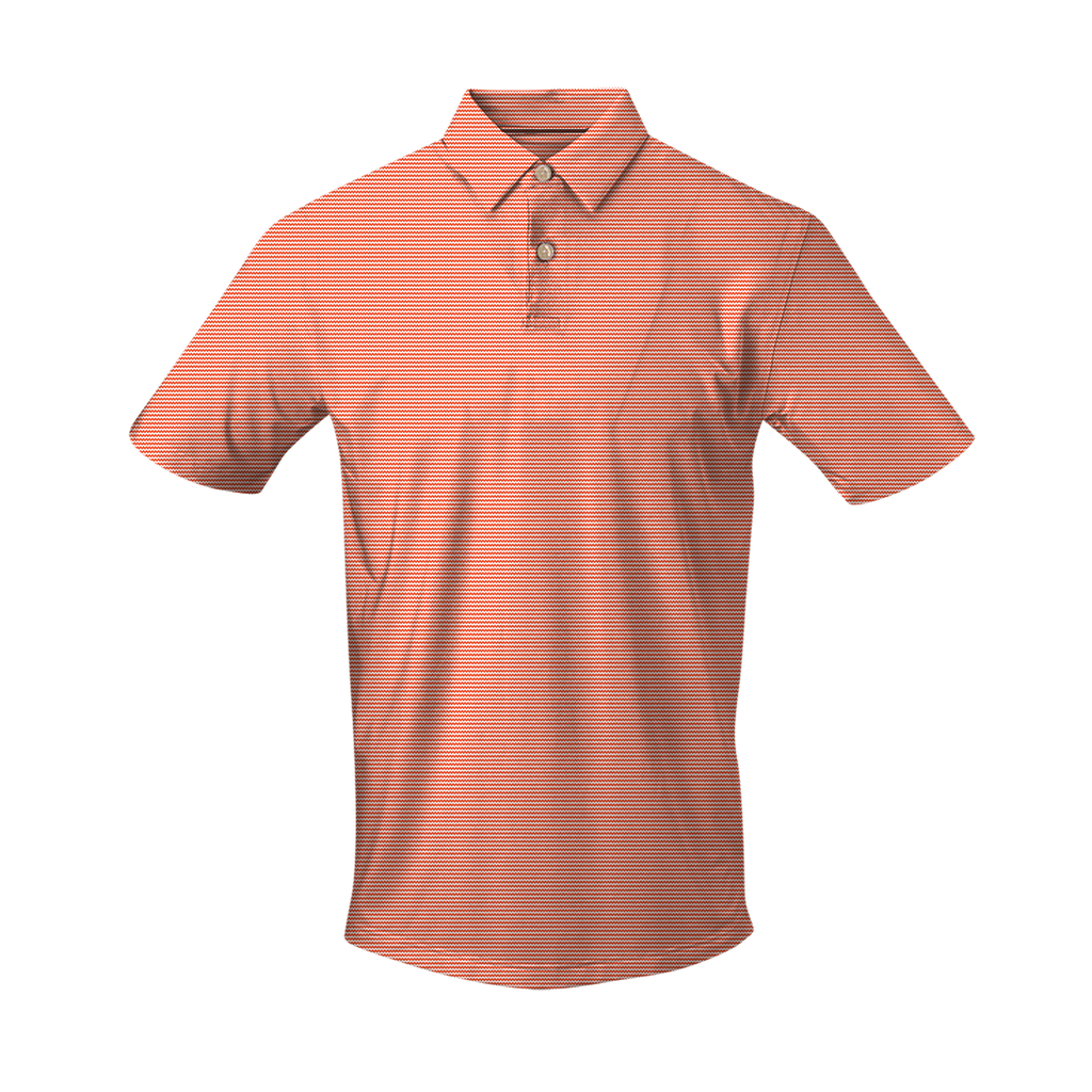 THE BUTTER STRIPE POLO - Vibrant Orange IS12410