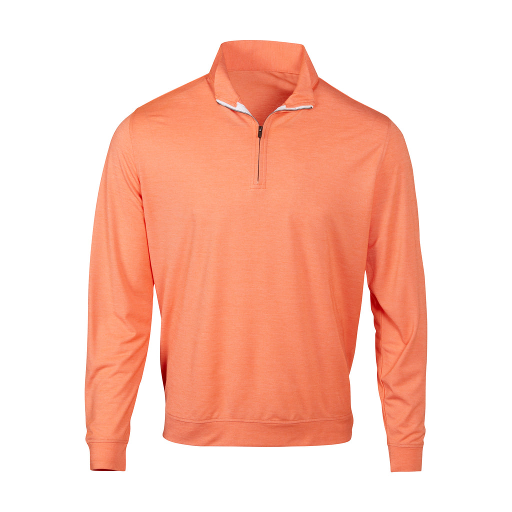 THE BUTTER STRIPE HALF ZIP - Vibrant Orange IS12417HZ