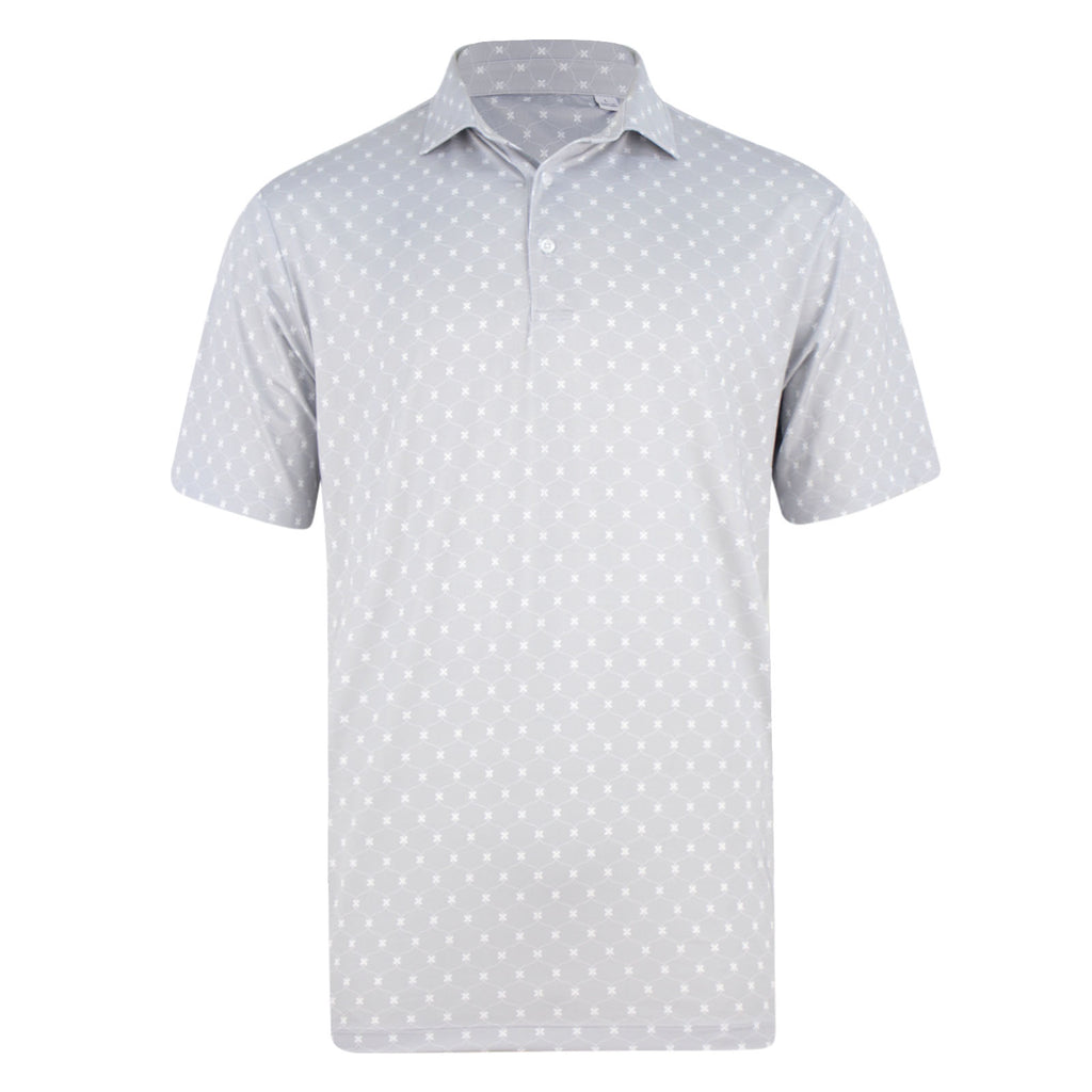 THE LANAI ECOTEC LINKED FLORAL POLO - Cloud IS16803