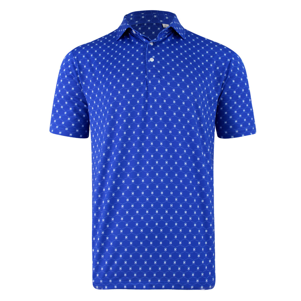 THE LANAI ECOTEC LINKED FLORAL POLO - Nautical IS16803