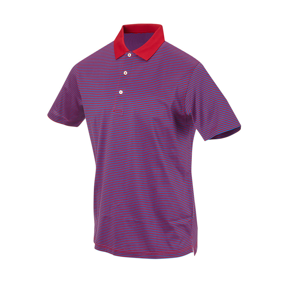 THE COMMANDER MERCERIZED STRIPE POLO - IS22210A – FullturnDirect