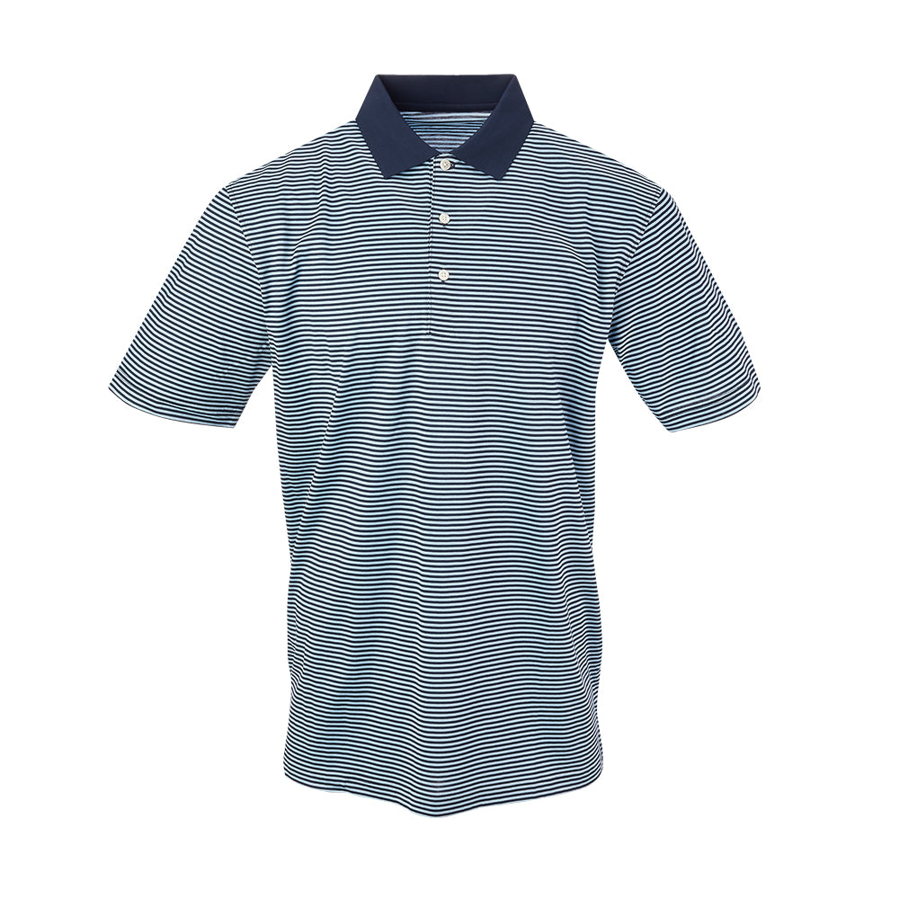 THE COMMANDER MERCERIZED STRIPE POLO - IS22210A – FullturnDirect