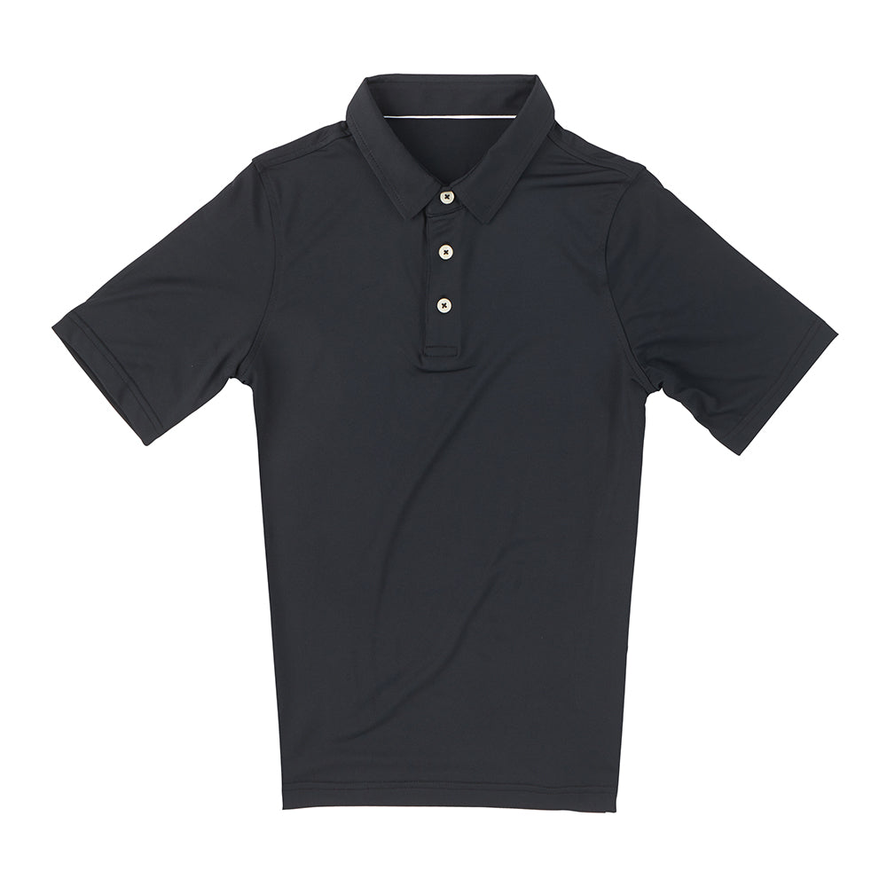 THE CLASSIC YOUTH SHORT SLEEVE POLO - Black IS26000Y