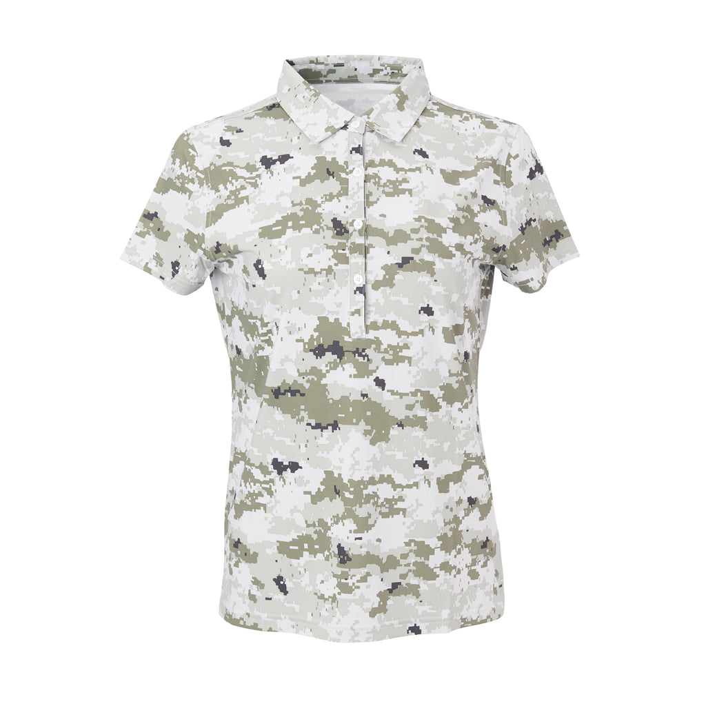THE WOMEN'S PULIDO DIGITAL CAMO POLO - Desert IS46002W
