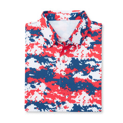 THE PULIDO DIGITAL CAMO POLO - Red/White/Blue IS46002 – FullturnDirect