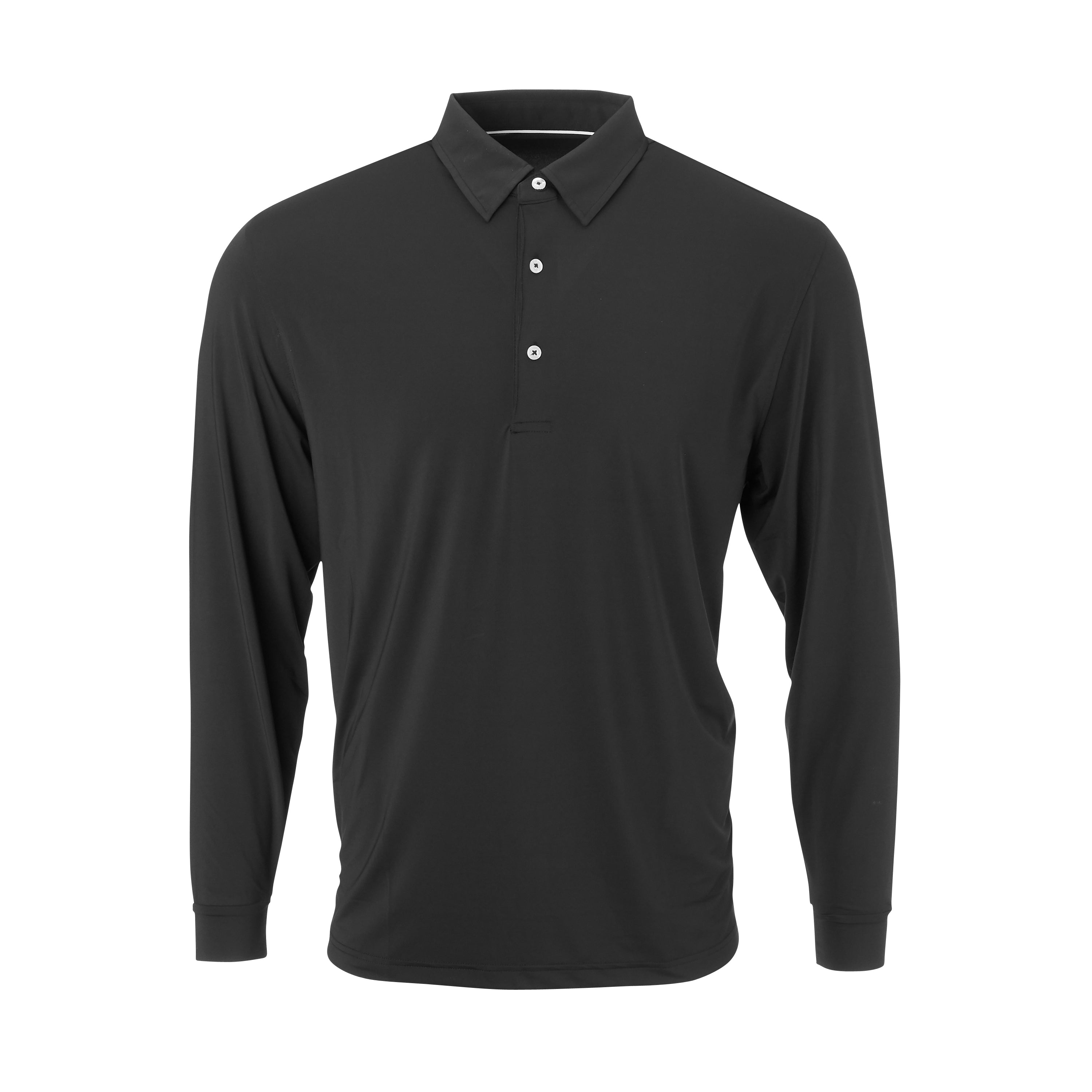 ★andar★ Airy Essential Polo Long Sleeve Crop Tee Brushed Airy Fit Slim Fit Long Sleeve Polo – andar