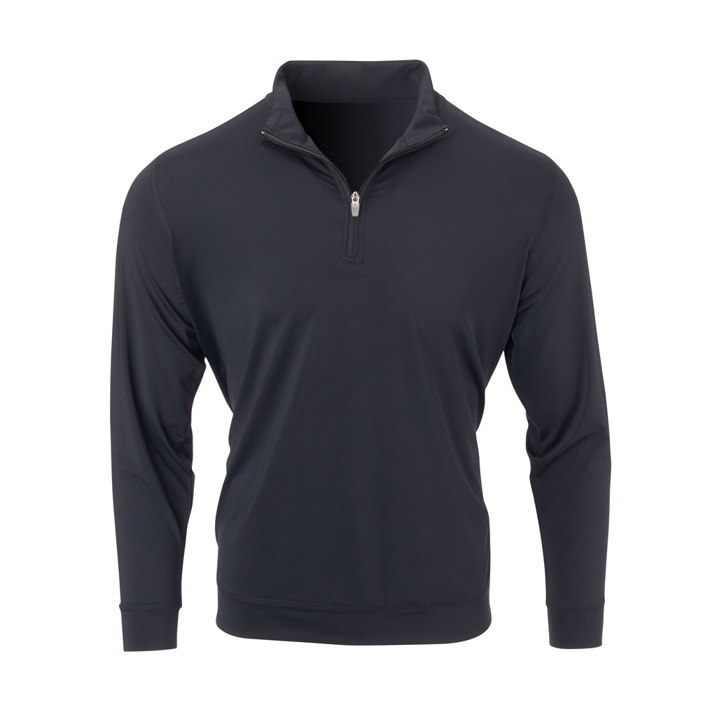 THE CLASSIC LONG SLEEVE HALF ZIP PULLOVER - Black IS66006