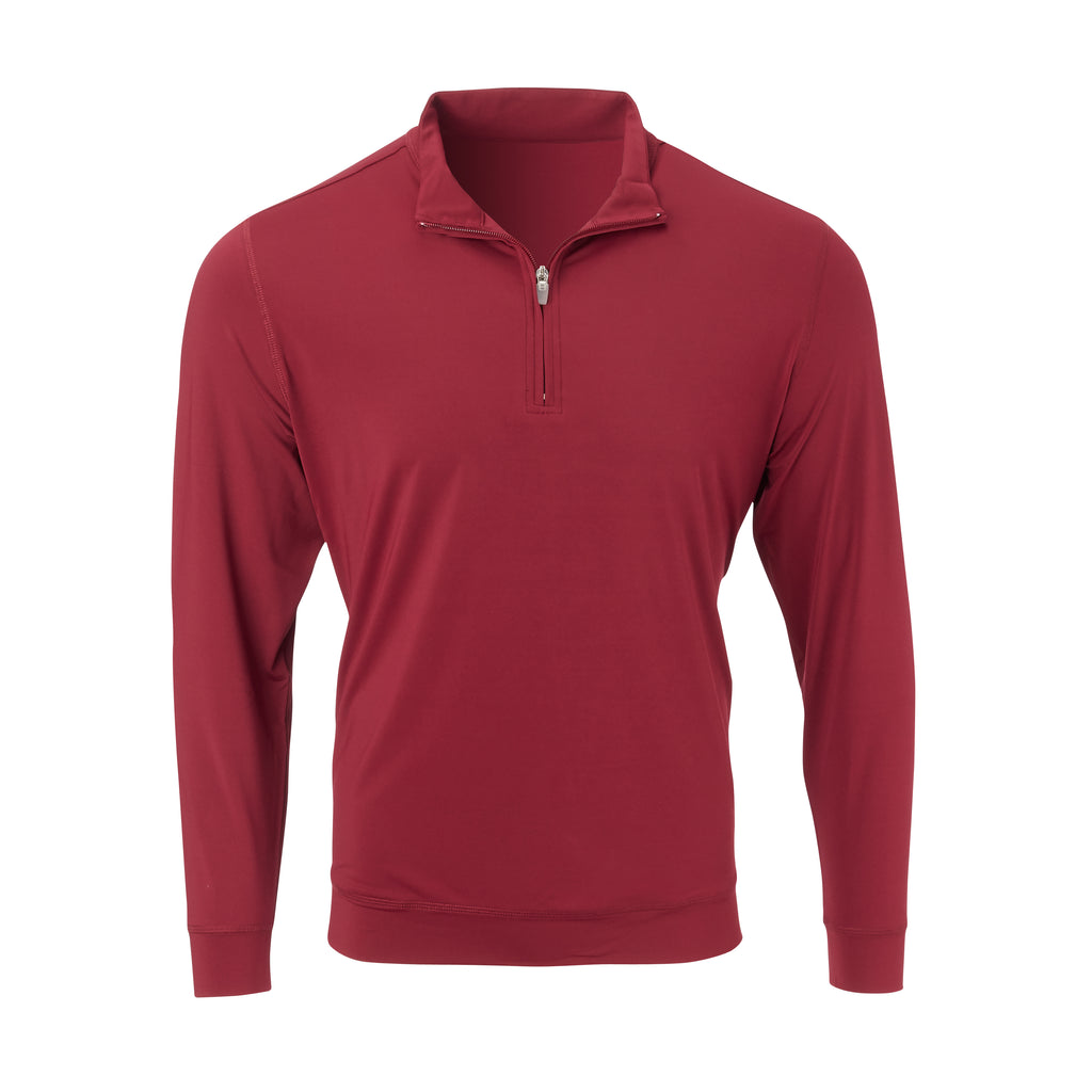 THE CLASSIC LONG SLEEVE HALF ZIP PULLOVER - Merlot IS66006