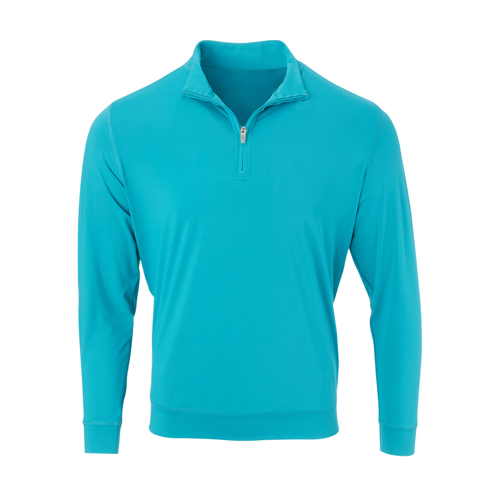THE CLASSIC LONG SLEEVE HALF ZIP PULLOVER - Teal IS66006