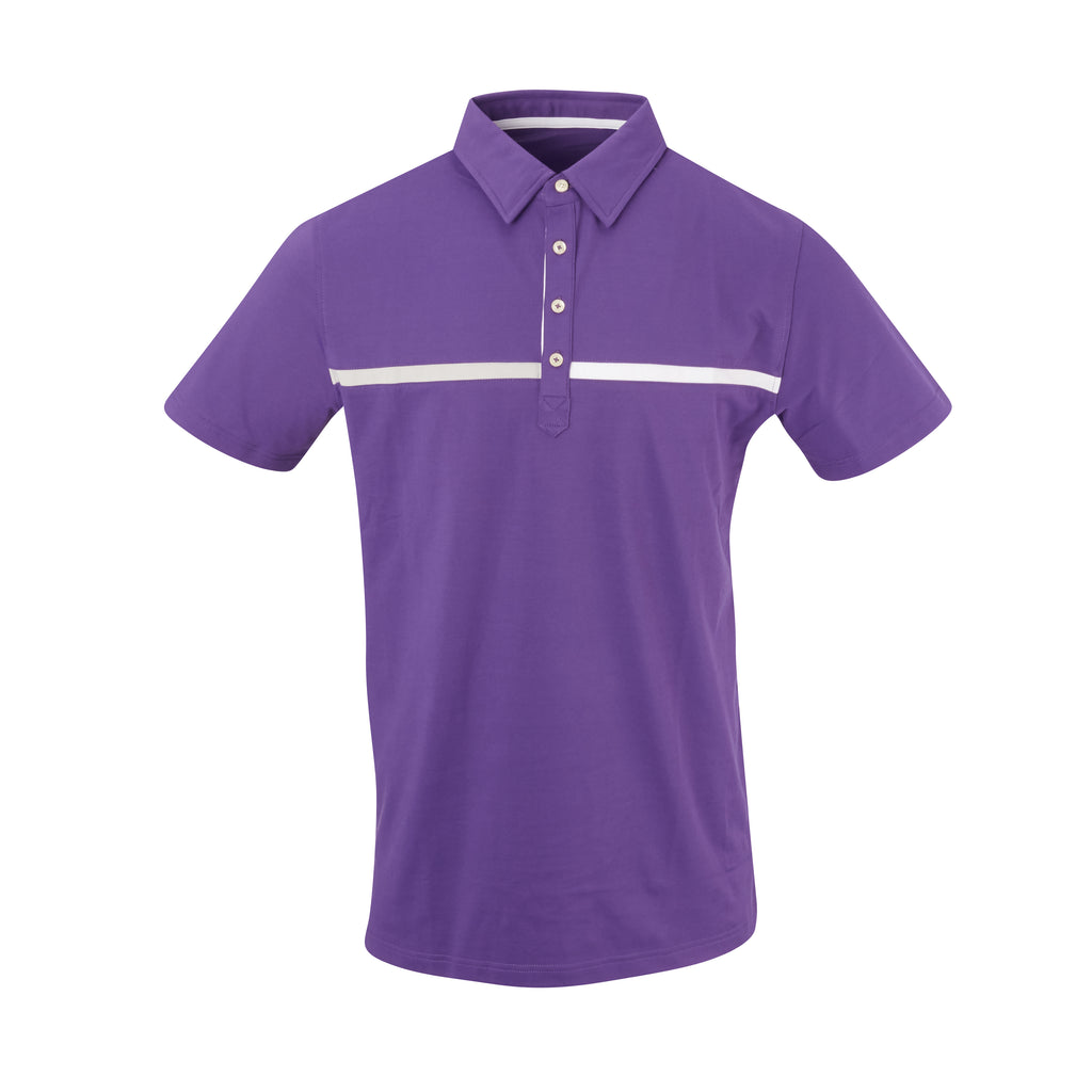 THE SNEAD LUXTEC COLOR BLOCK POLO - Berry IS72420