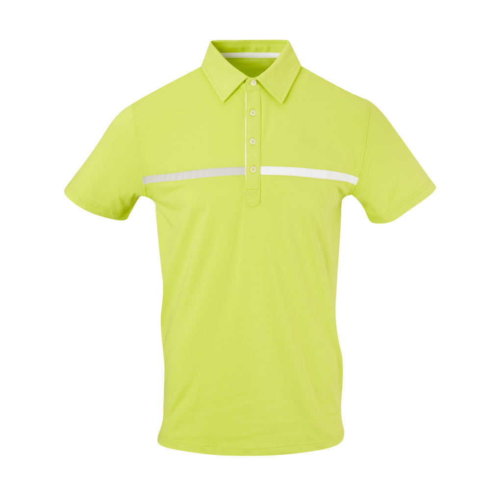 THE SNEAD LUXTEC COLOR BLOCK POLO - Lime IS72420