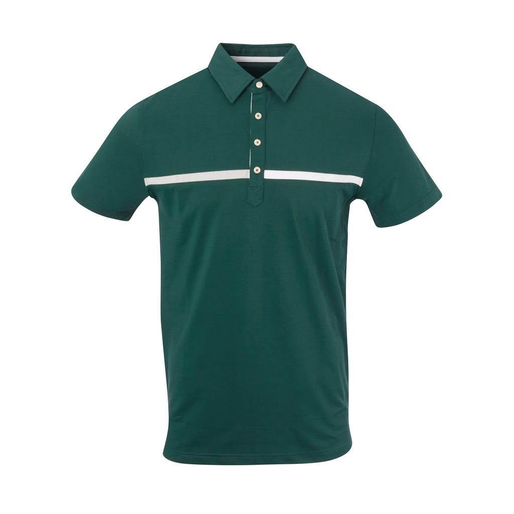THE SNEAD LUXTEC COLOR BLOCK POLO - Pine IS72420