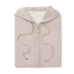 THE CHITOWN MERINO FULL ZIP HOODIE- Tan Heather IS75708FZ