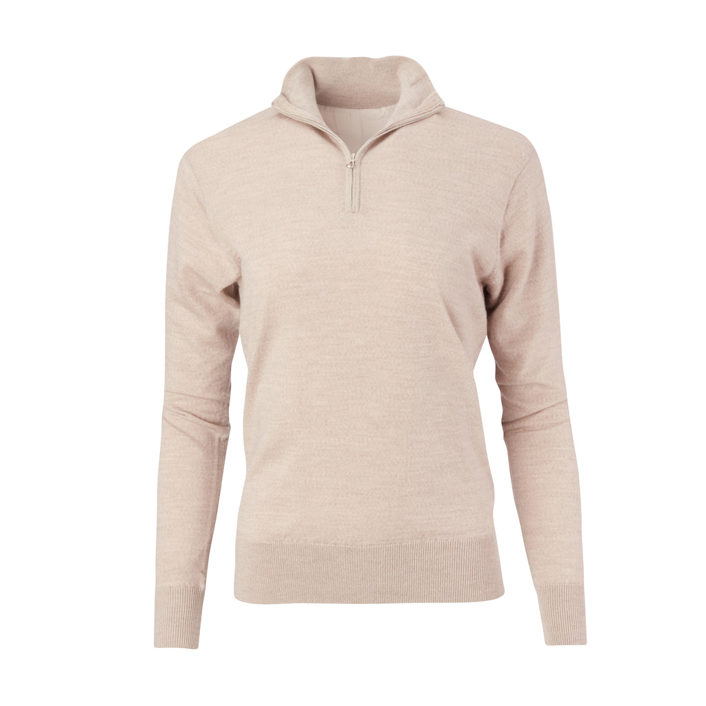 Tan half hot sale zip sweater
