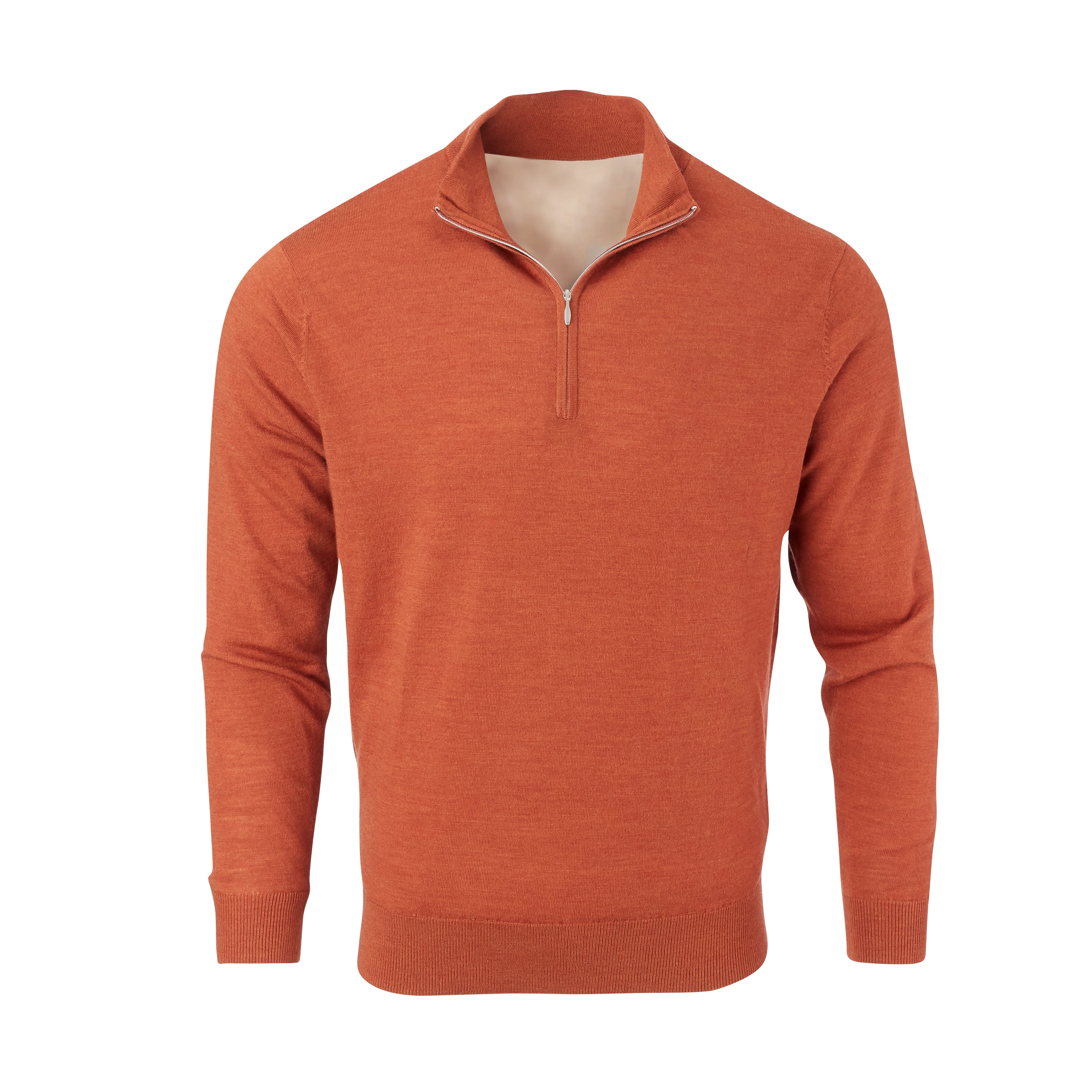 Orange half zip store