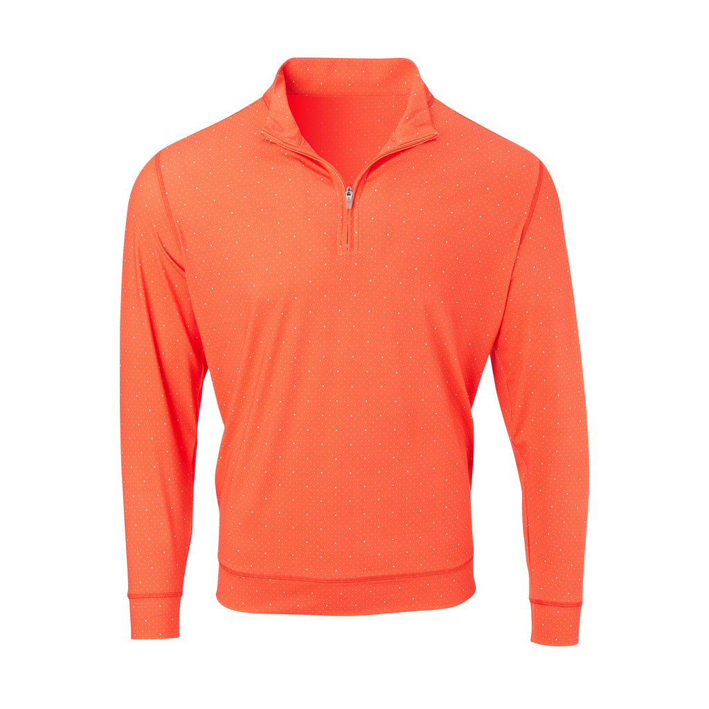 THE SKYWALKER HALF ZIP PULLOVER - Vibrant Orange/White IS76216