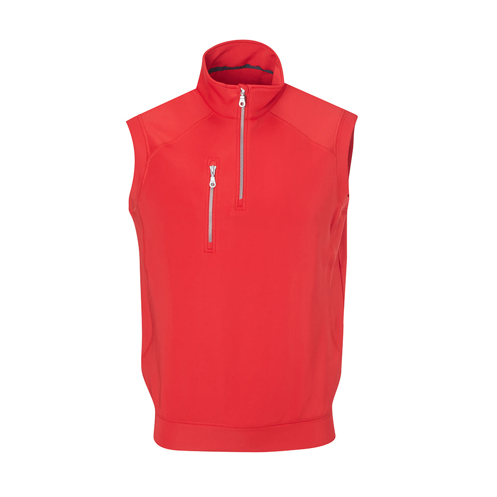 THE CUMULUS  AQUATEC HALF ZIP VEST - Patriot Red IS76304V