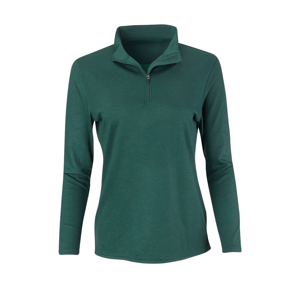 THE WOMEN'S MATTHEWS LOFTEC HALF ZIP PULLOVER - Pine IS76308HZW