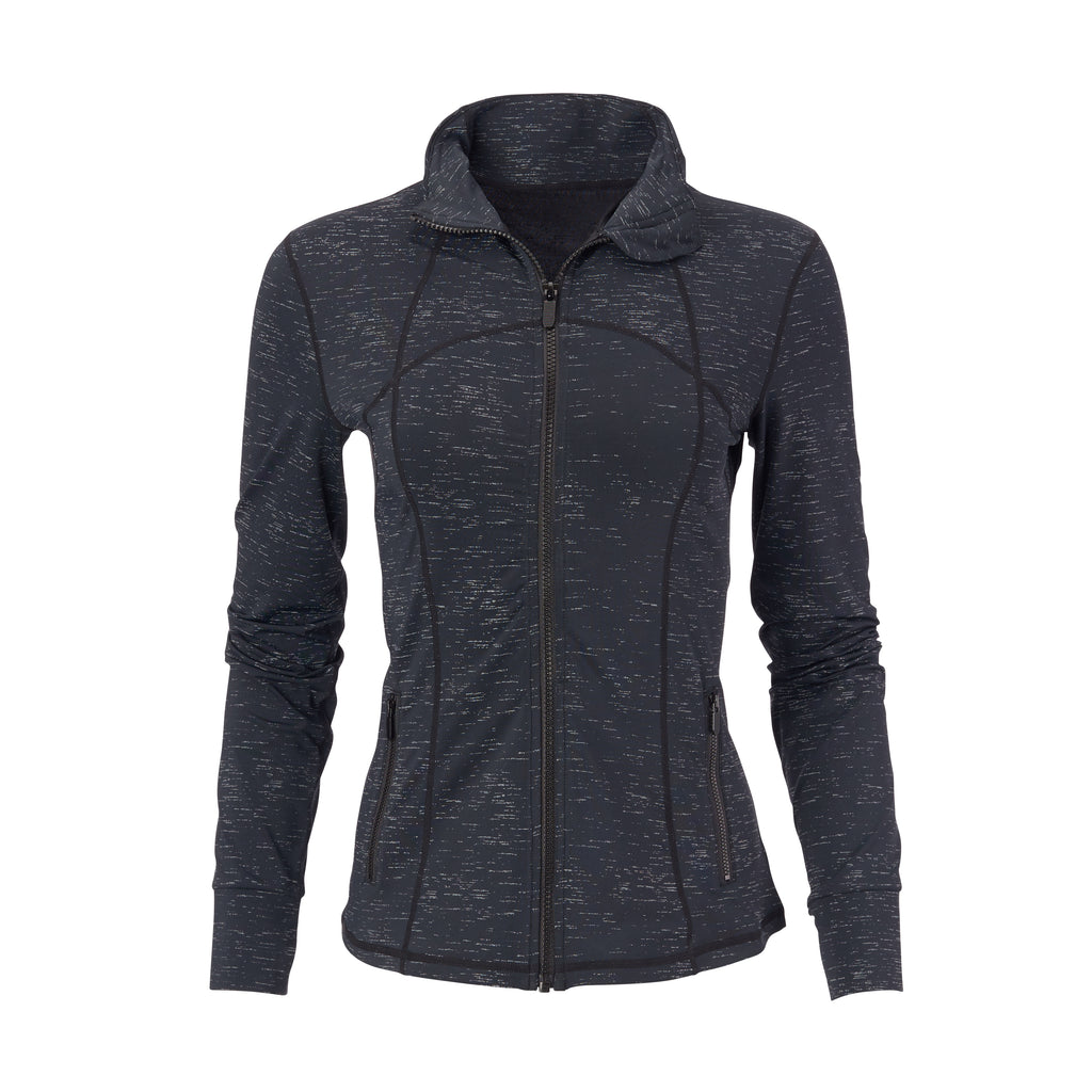 THE WOMEN'S FLASH ECOTEC PRINT FULL ZIP  - Black IS86217FZW