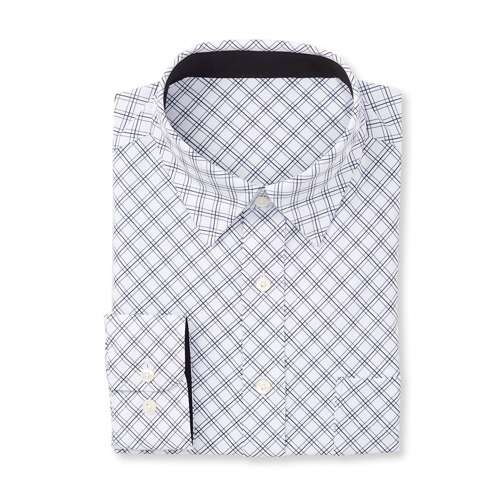 【SATIIIZ】Odin Stripe Collar T-Shirt OMNIGOD-MS084-3455-CHAMBRAY-