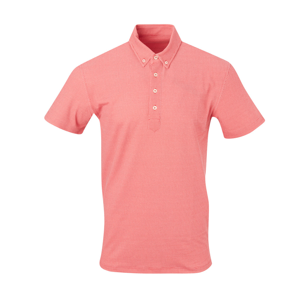 THE STEWART LUXTEC HONEYCOMB POLO - Patriot Red/Cloud IS92450