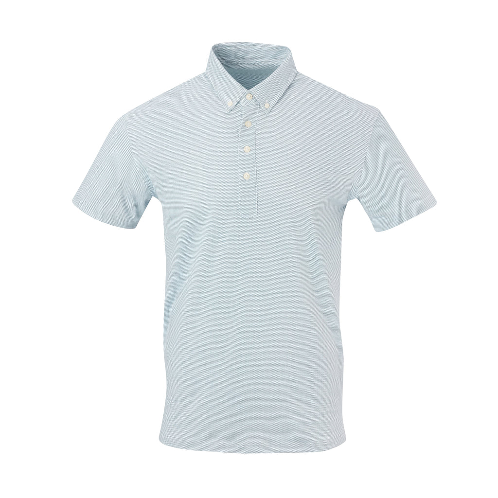 THE STEWART LUXTEC HONEYCOMB POLO - White/Pine IS92450