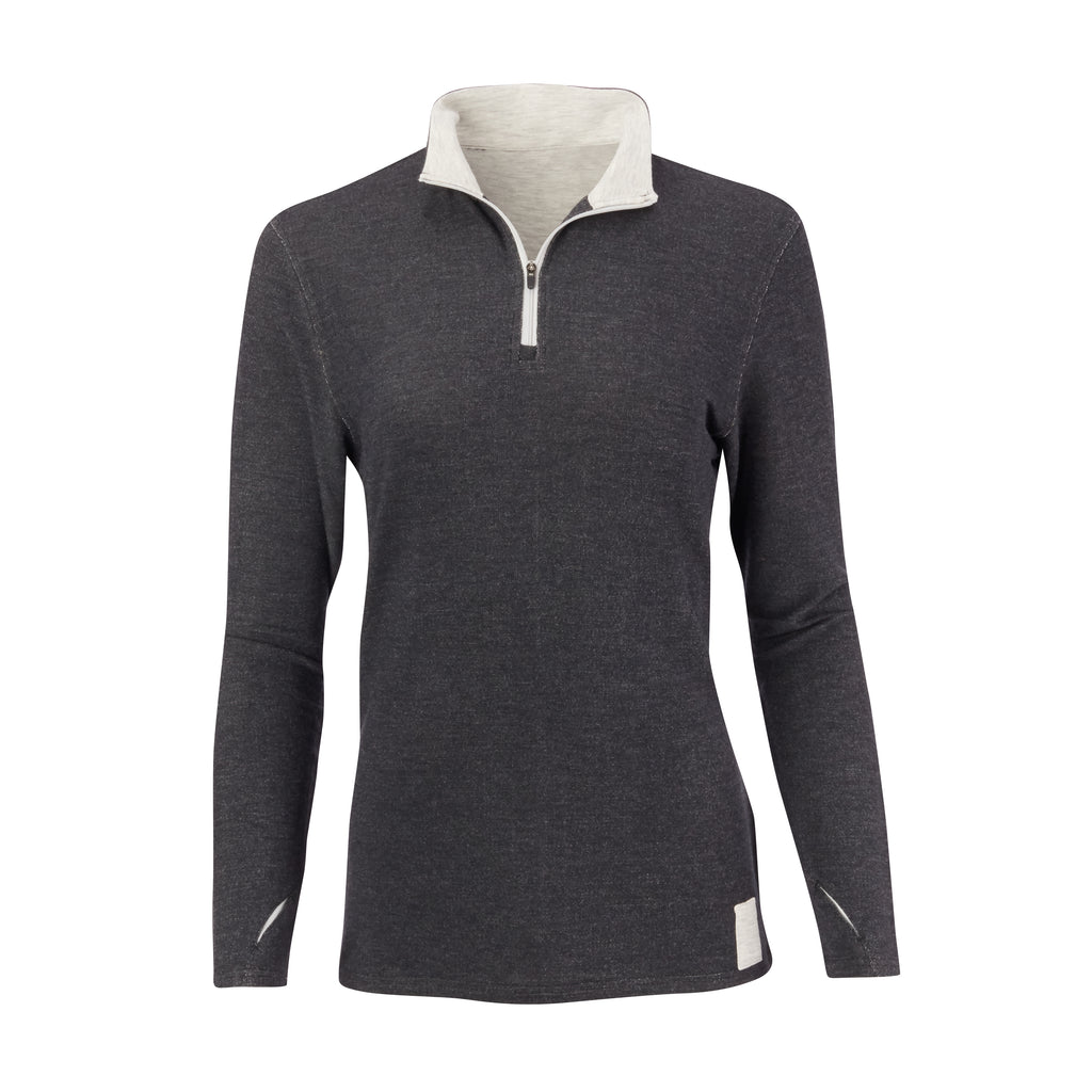 THE BEACHWOOD CASHTEC HALF ZIP PULLOVER - Black/Cloud IS95620HZW