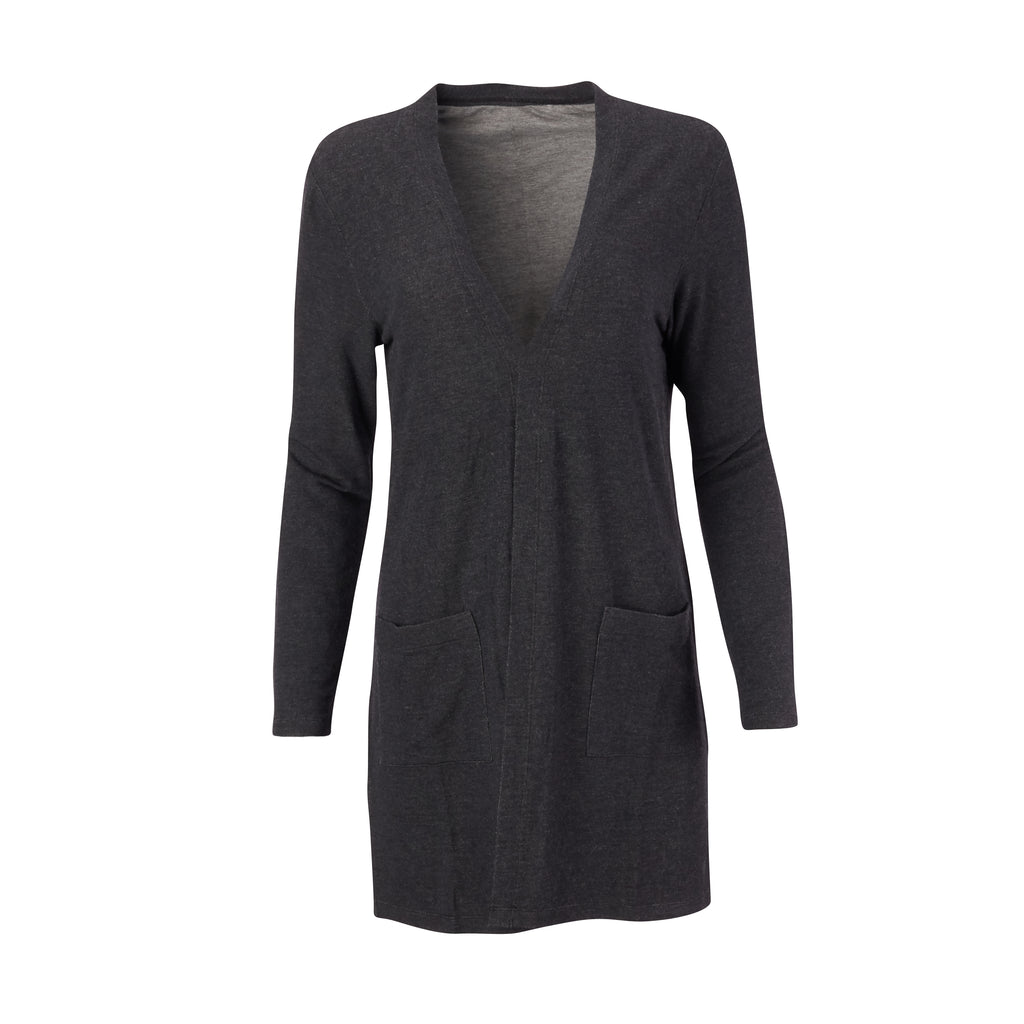 THE WOMEN'S BEACHWOOD LONG SLEEVE CARDIGAN  - Black IS95622W