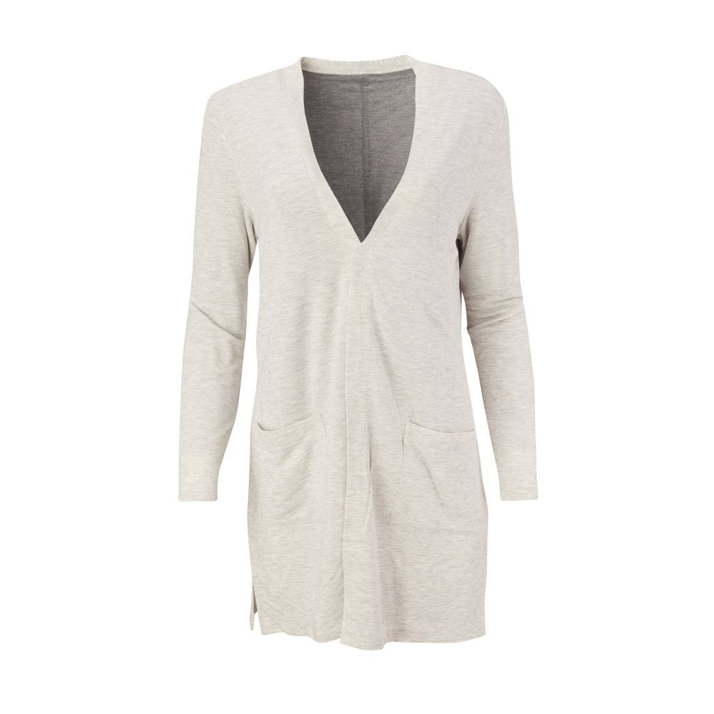 THE WOMEN'S BEACHWOOD LONG SLEEVE CARDIGAN  - Cloud IS95622W