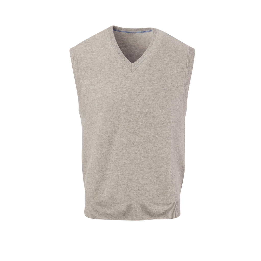 THE WEAVER CASHMERE VEST - Iron OS35709VES